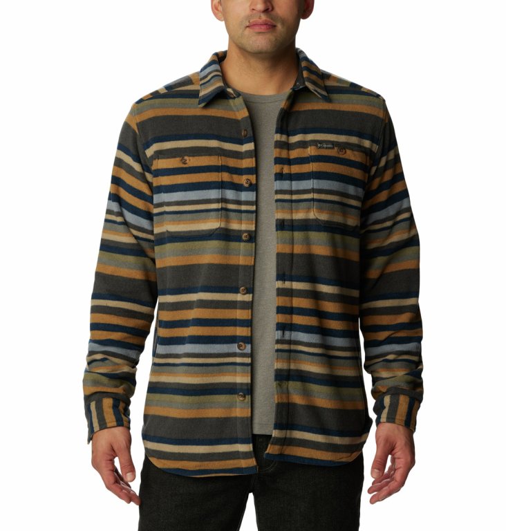 Сорочка Columbia Flare Gun™ Fleece Over Shirt M - коричневий/зелений/синій