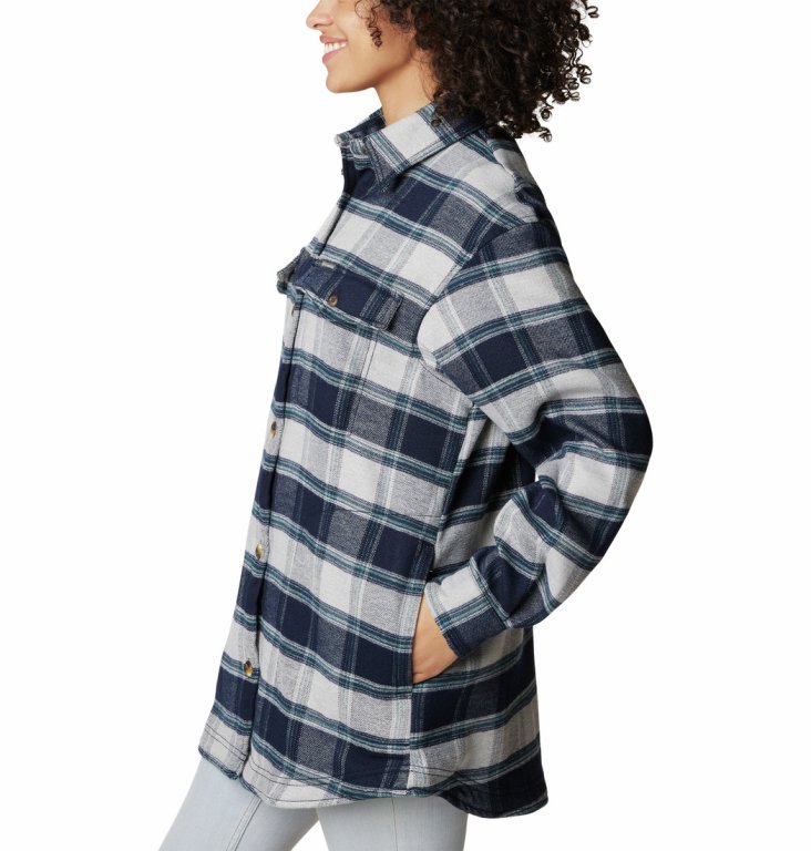 Куртка-сорочка Columbia Calico Basin™ Shirt Jacket W - темно-синій/бежевий