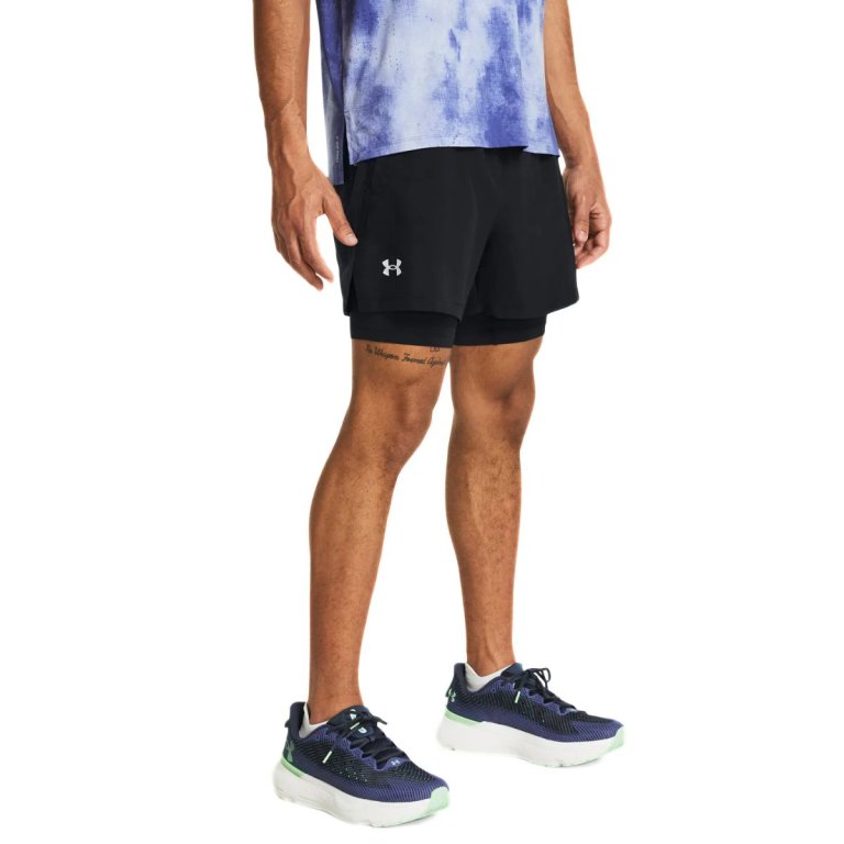Шорти Under Armour UA LAUNCH 5'' 2-IN-1 SHORTS M - чорні