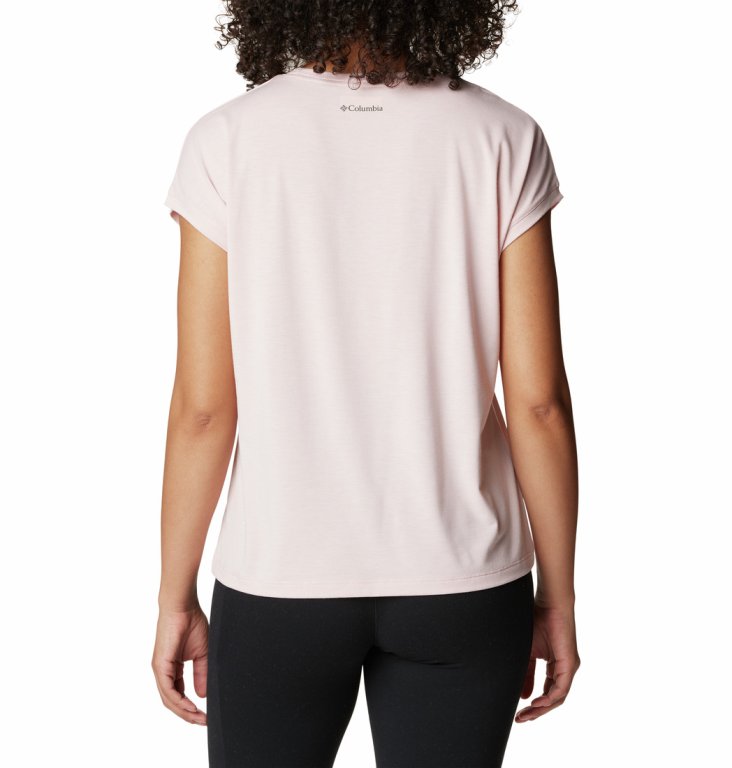 Tričko Columbia Boundless Trek™ Short Sleeve Tee W - růžová
