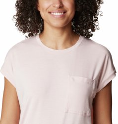 Tričko Columbia Boundless Trek™ Short Sleeve Tee W - růžová