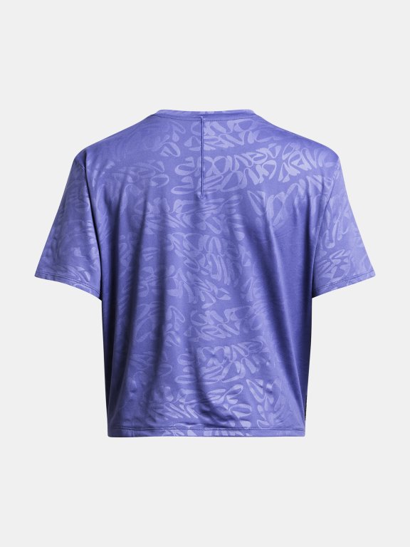 Футболка Under Armour Vanish Energy Emboss Crop SS W - фіолетова
