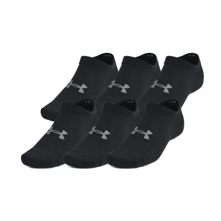 Шкарпетки Under Armour UA Essential No Show 6pk Socks - чорний