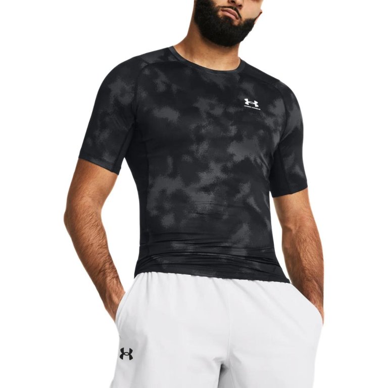 Футболка Under Armour UA HG Armour Printed SS - чорна