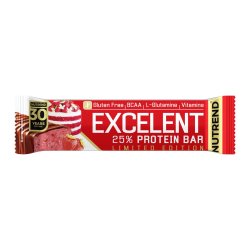 Proteínová tyčinka Nutrend Excelent 85g - jahodový koláč