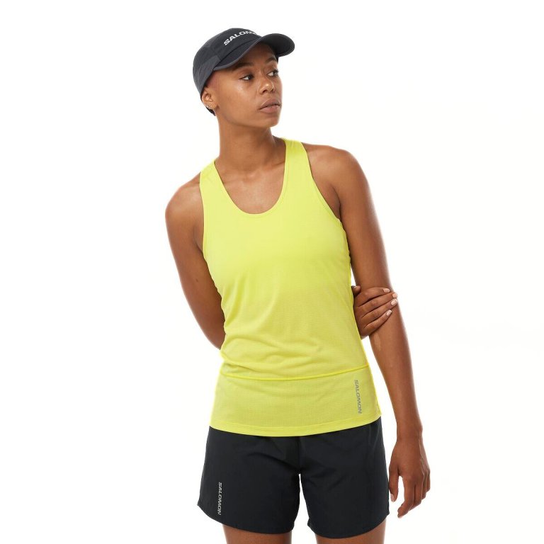 Майка Salomon Cross Run Tank W - жовтий