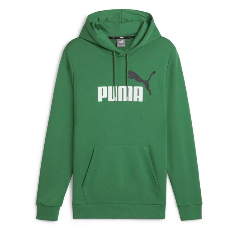 Худі Puma ESS+ 2 Col Big Logo Hoodie FL J - зелений