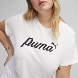 Футболка Puma ESS+ Script Tee W - білий