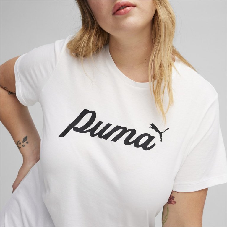 Футболка Puma ESS+ Script Tee W - білий