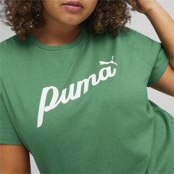 Футболка Puma ESS+ Script Tee W - зелений
