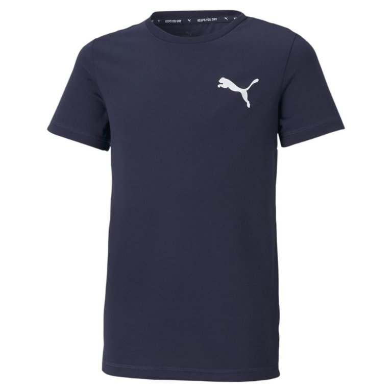 Футболка Puma Active Small Logo Tee J - темно-синя
