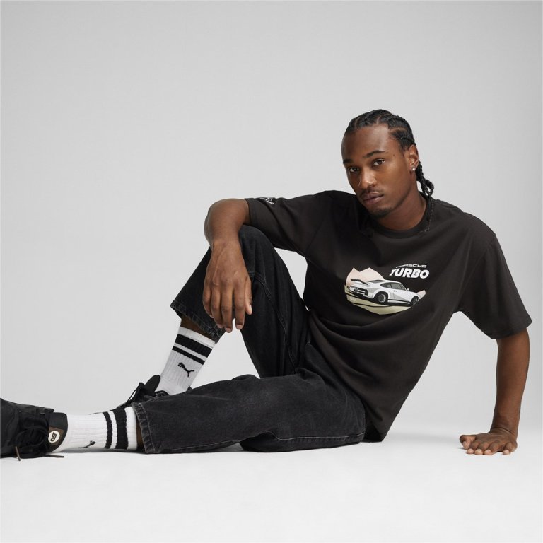 Футболка Puma PL 911 Graphic Tee M - чорний
