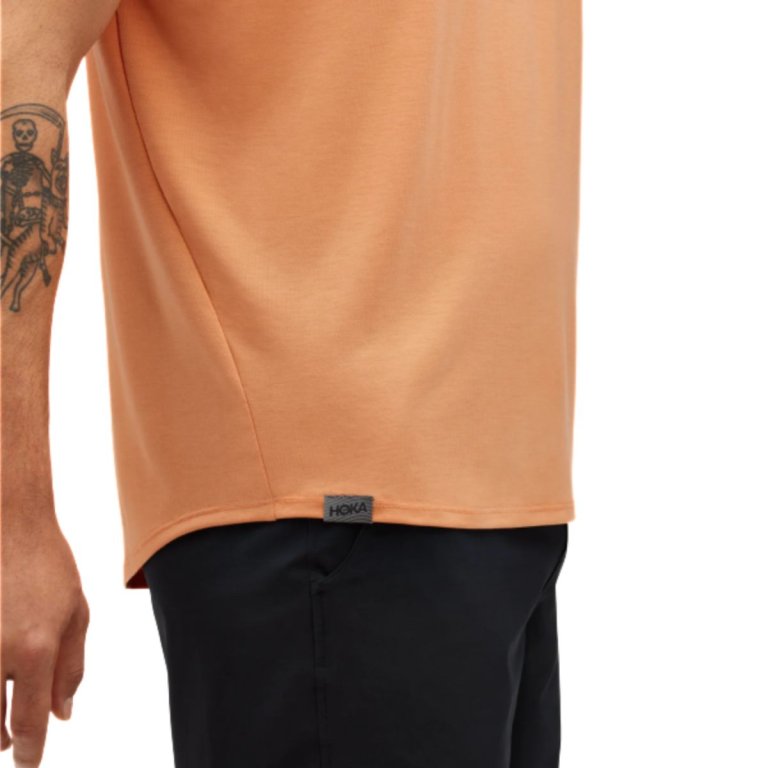Tričko Hoka Essential Tee M - oranžová