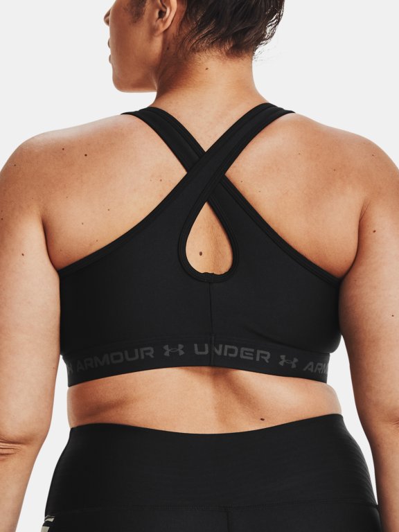 Бюстгальтер Under Armour UA Crossback Mid Bra&amp;-BLK