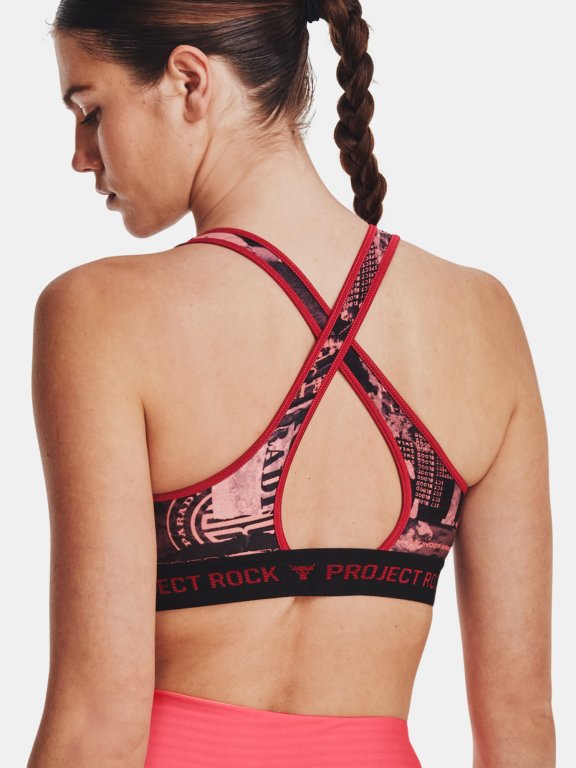 Бюстгальтер Under Armour UA Pjt Rck Csbk Bra Nov Prnt-PNK