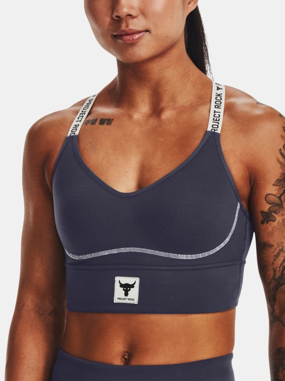 Podprsenka Under Armour Pjt Rock Infty Mid Bra-GRY