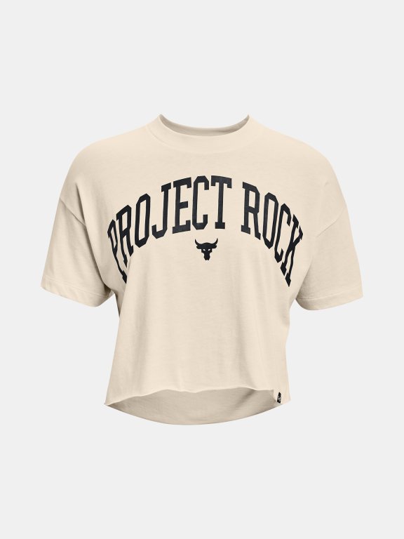 Футболка Under Armour UA Pjt Rck SS Crop-WHT