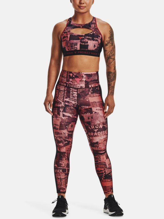 Легінси Under Armour UA Pjt Rck HG Ankle Lg Print W - рожеві