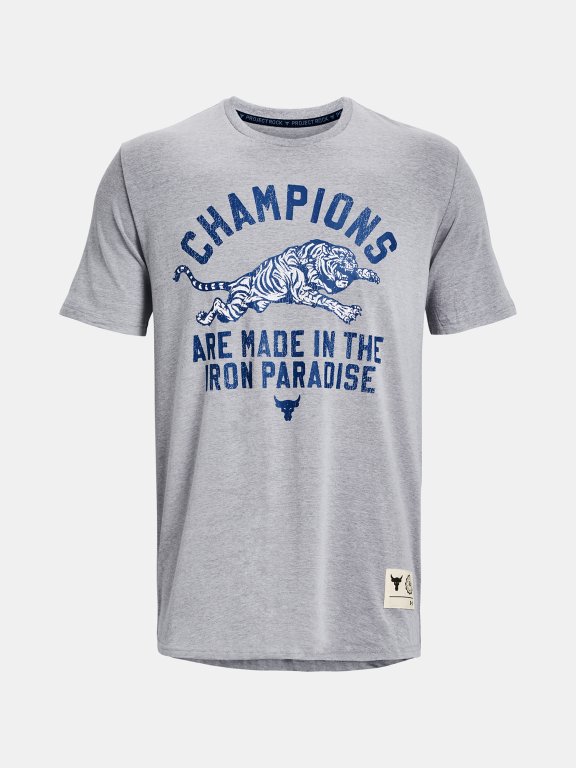 Футболка Under Armour Project Rock Champ SS M - сіра