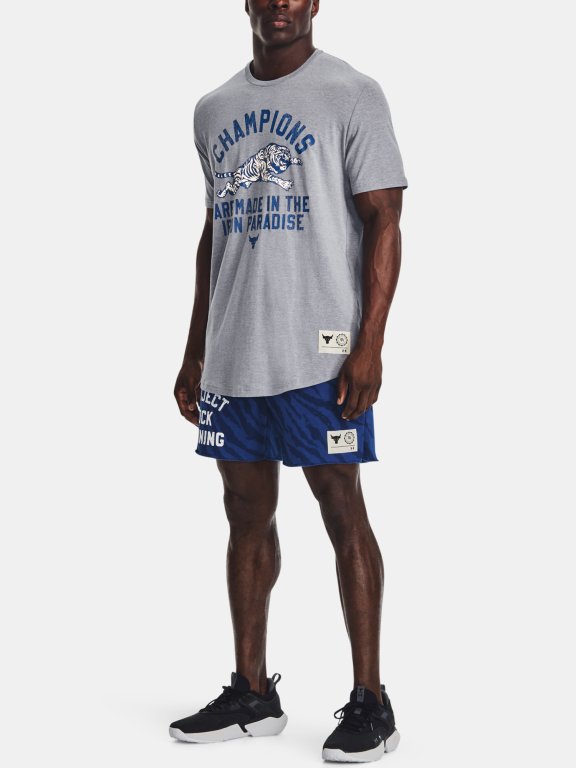 Футболка Under Armour Project Rock Champ SS M - сіра
