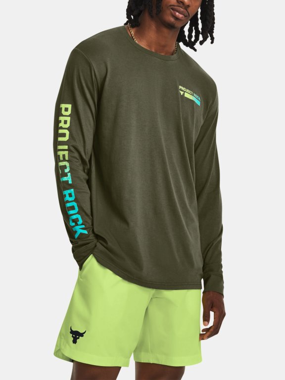 Футболка Under Armour UA PJT ROCK BRAHMA LS-GRN