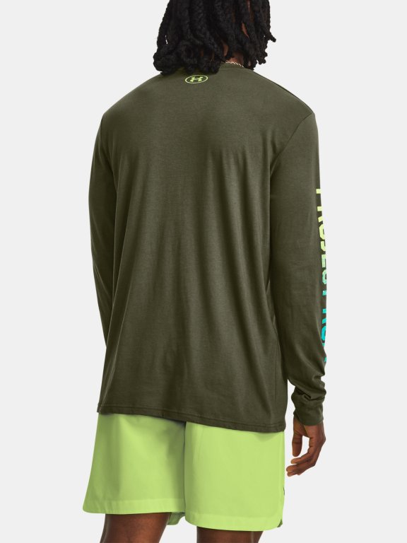 Футболка Under Armour UA PJT ROCK BRAHMA LS-GRN