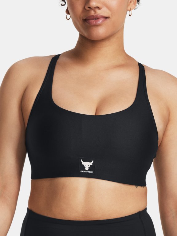Топ Under Armour Pjt Rck All Train Crsbck Bra-BLK