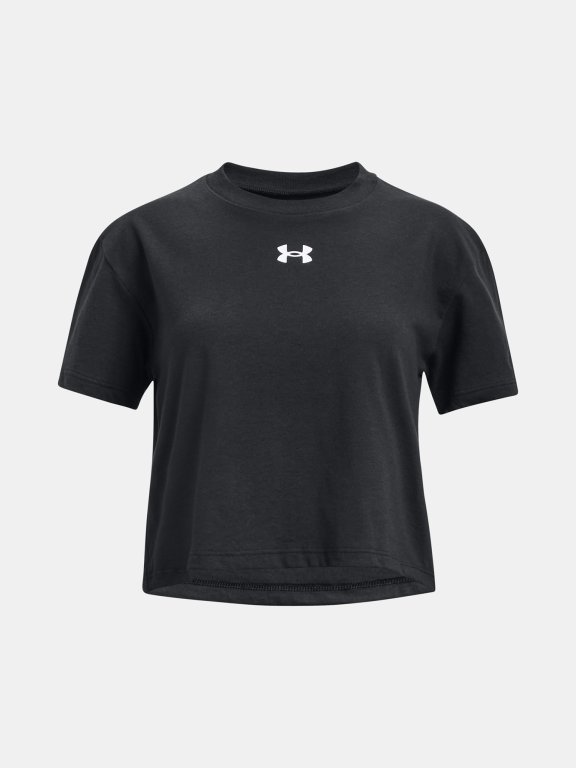 Футболка Under Armour UA CROP SPORTSTYLE LOGO SS-BLK