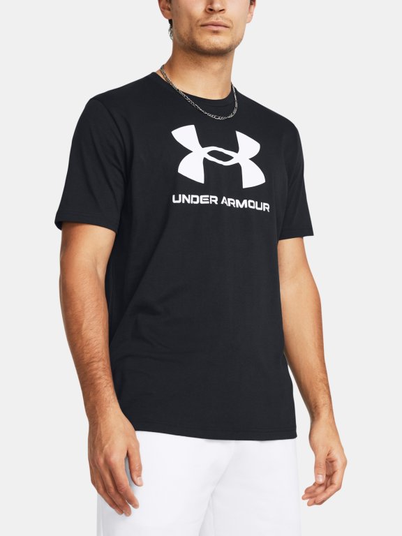 Футболка Under Armour UA SPORTSTYLE LOGO UPDATE SS-BLK
