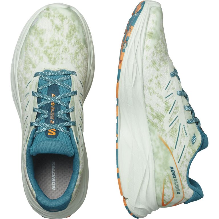 Кросівки Salomon Aero Glide 2 M - білий/синій/зелений