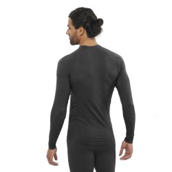 Термобілизна Salomon Essential Warm LS Top M - чорна