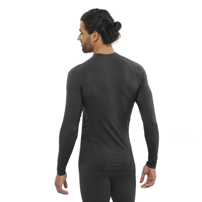 Термобілизна Salomon Essential Warm LS Top M - чорна