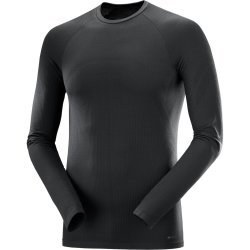 Термобілизна Salomon Essential Warm LS Top M - чорна