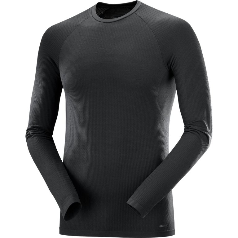 Термобілизна Salomon Essential Warm LS Top M - чорна