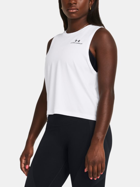 Майка Under Armour Vanish Energy Crop Tank-WHT