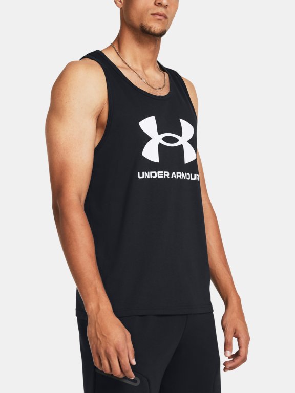 Майка Under Armour UA SPORTSTYLE LOGO TANK-BLK