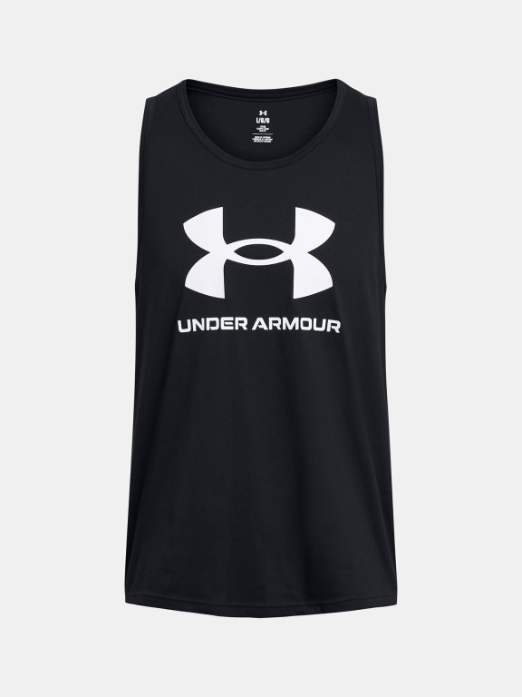 Майка Under Armour UA SPORTSTYLE LOGO TANK-BLK