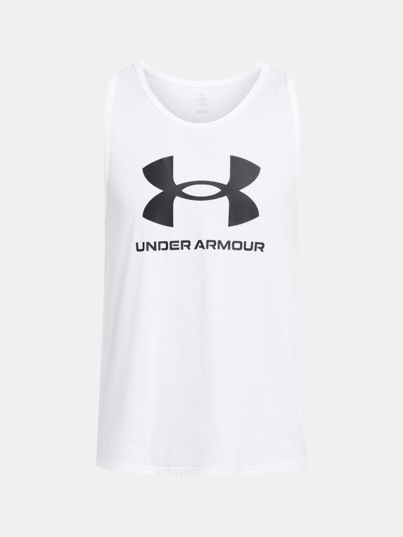 Майка Under Armour UA SPORTSTYLE LOGO TANK-WHT