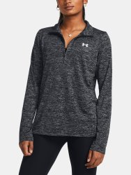 Футболка Under Armour Tech 1/2 Zip- Twist-BLK