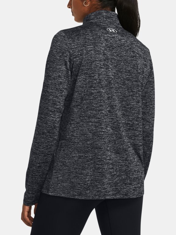 Футболка Under Armour Tech 1/2 Zip- Twist-BLK