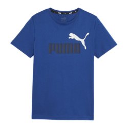 Футболка Puma ESS+ 2 Col Logo Tee J - синій