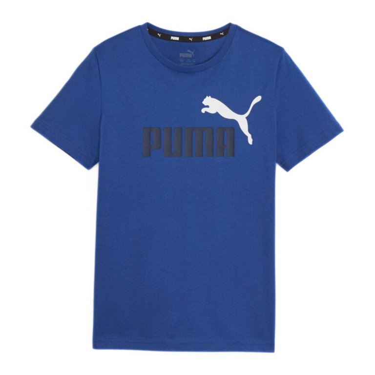 Футболка Puma ESS+ 2 Col Logo Tee J - синій