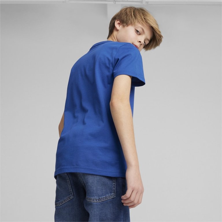 Футболка Puma ESS+ 2 Col Logo Tee J - синій