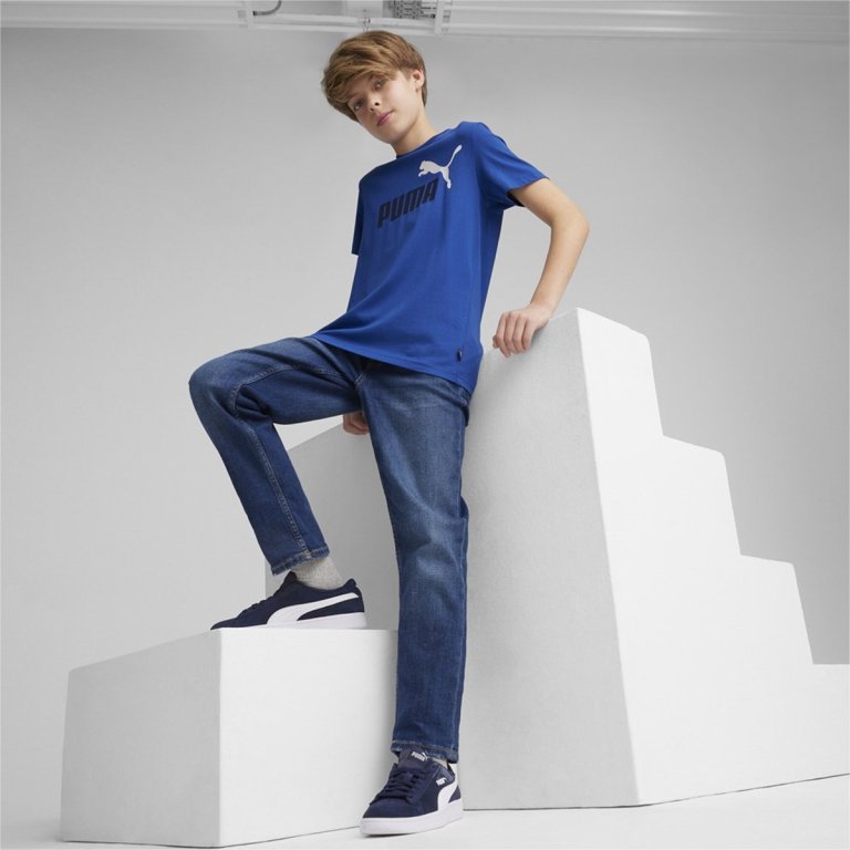 Футболка Puma ESS+ 2 Col Logo Tee J - синій