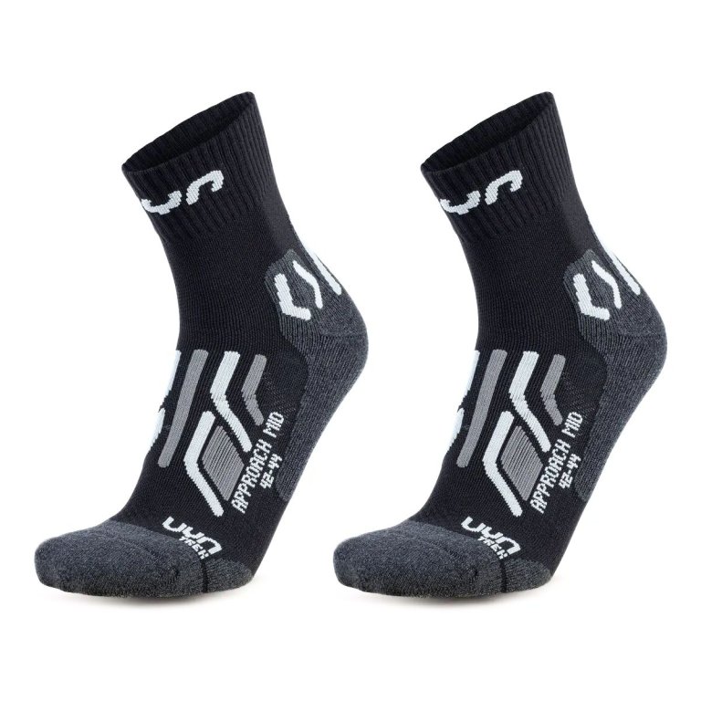 Шкарпетки UYN Trekking Approach Mid 2Prs Pack W Socks - чорний/сірий