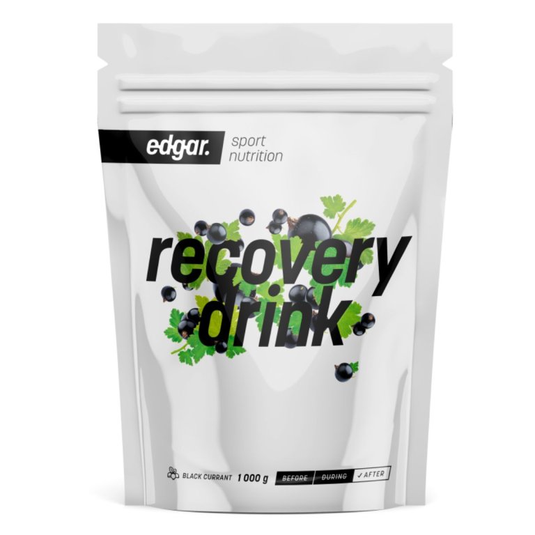 Energetický nápoj Edgar Recovery Drink 1000 g - čierne ríbezle