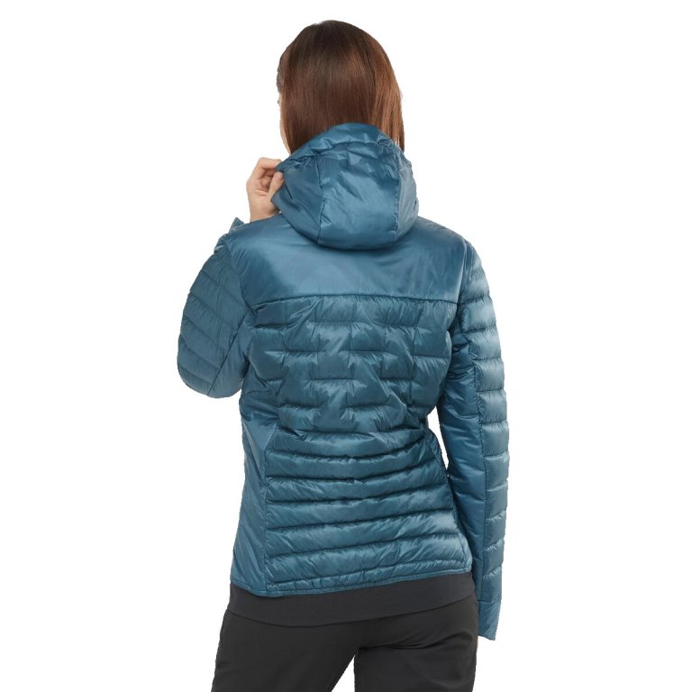 Куртка Salomon OUTLINE DOWN HOODIE W - синій
