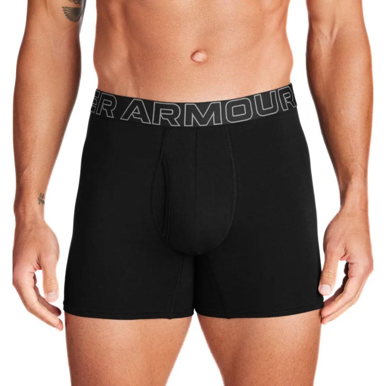 Boxerky Under Armour UA Perf Cotton 6in M - čierna