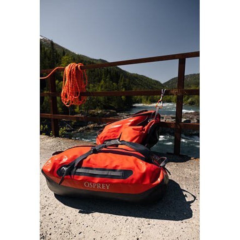 Сумка Osprey Transporter WP Duffel 100 - помаранчевий/чорний