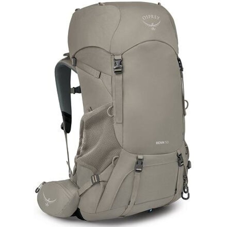 Рюкзак OSPREY RENN 50 Wmn фронтон сірий/льняна засмага